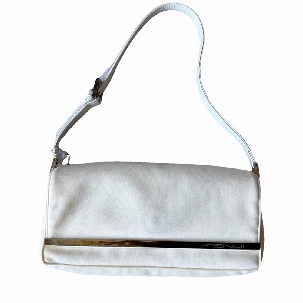 Fendi White Shoulder Bag